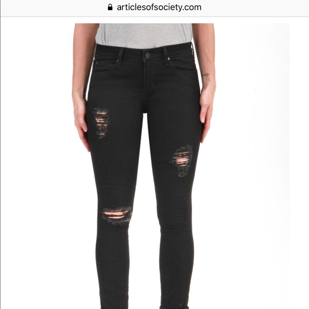 Ripped denim
